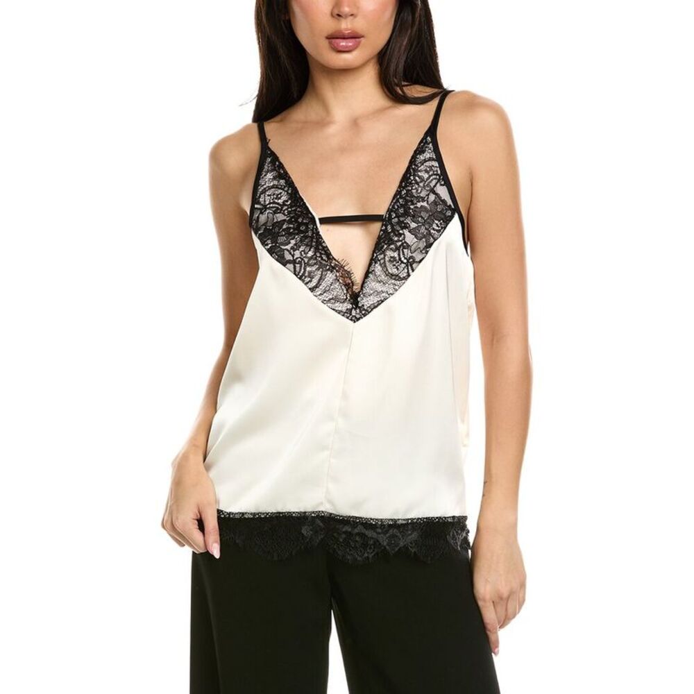 70/21 Womens  Lace Cami Top, White